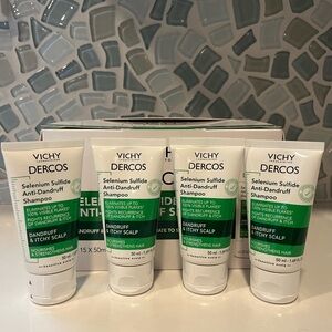 VICHY DERCOS Dandruff Shampoo 50 ml 1.69 FL. OZ. 04/27 - 15 Sealed Travel Tubes